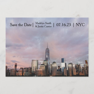 NYC Freedom Tower Photo - Save the Date