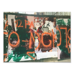 NYC Garment District Graffiti Spraypaint Urban Art Photo Print