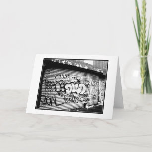 'NYC Graffiti' Blank Greeting Card