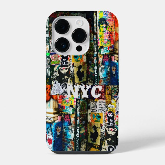 NYC Graffiti Graphic design iPhone Case (Back)