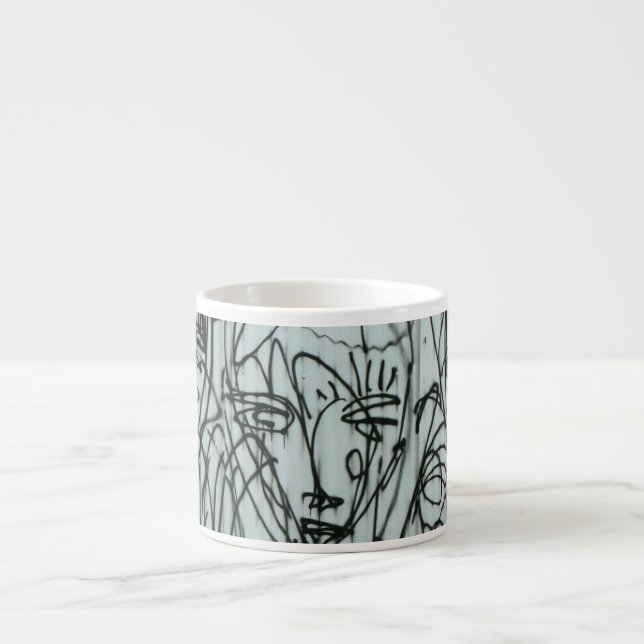 NYC Graffiti Photo Espresso mug by Brad Hines (Front)