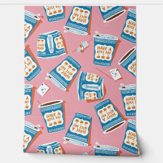 NYC Have a Nice Day Blue Coffee Cup Venti Wallpaper