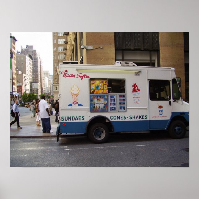 NYC Ice Cream Truck Poster (Front)