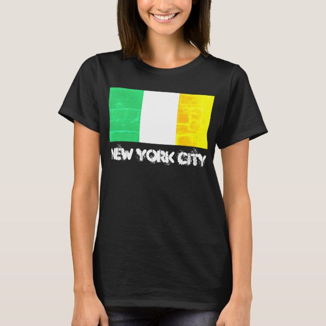 NYC Irish Heritage Flag T-Shirt (Front)