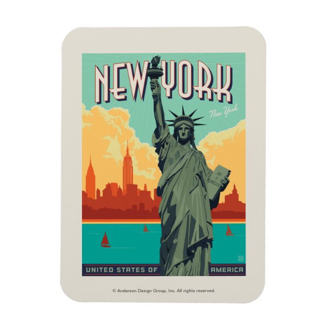 NYC - Lady Liberty Magnet (Vertical)