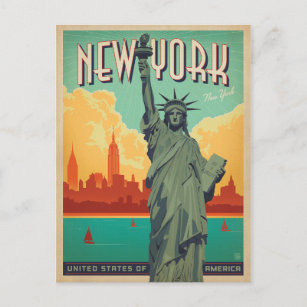 NYC - Lady Liberty Postcard