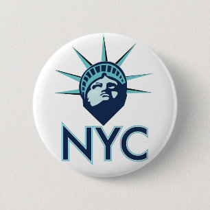 NYC Liberty 2 Inch Round Button