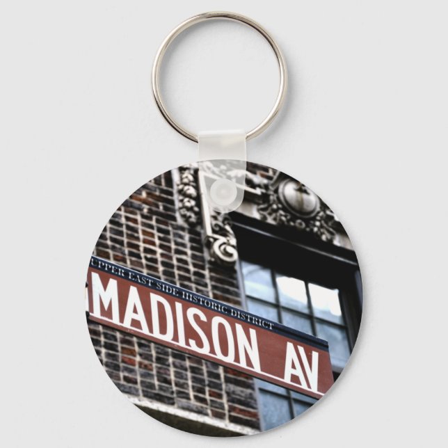 NYC Madison Ave Keychain (Front)