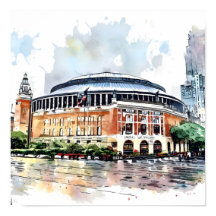 NYC Madison Garden in Detail Watercolor