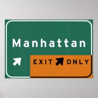 NYC Manhattan Exit Interstate Highway Freeway Road