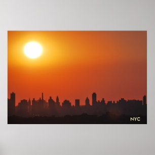 NYC/Manhattan skyline photo poster