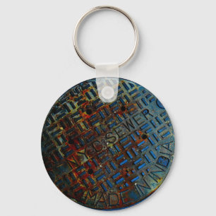 NYC Manhole Cover Keychain