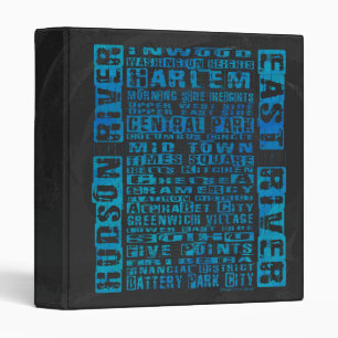 NYC Neighbourhoods Blue Binder