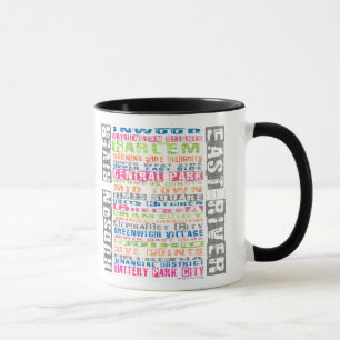 NYC Neighbourhoods Rainbow Mug