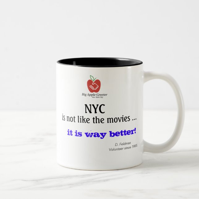 NYC n'est pas comme la tasse de films (Droit)