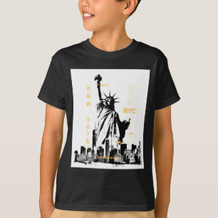 Nyc New York Brooklyn Bridge Liberty Statue Mens T-Shirt