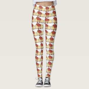 NYC New York Cherry Cheesecake Cheese Cake Foodie Leggings