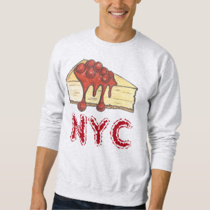 NYC New York Cherry Cheesecake Slice Sweatshirt
