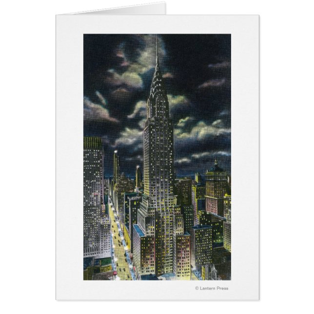 NYC, New York Chrysler Building à la nuit n° 1 (Devant)