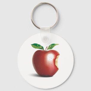 NYC New York City Apple Keychain