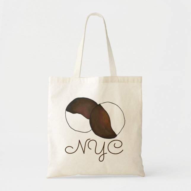 NYC New York City Black and White Cookie Tote (Front)