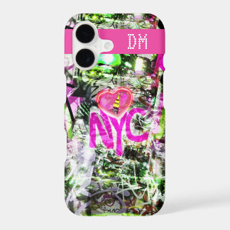 NYC New York City Graffiti pop personalize initial