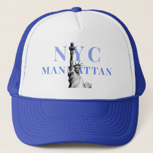 Nyc New York City Manhattan Liberty Statue Trucker Hat