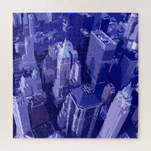NYC New York City Manhattan Skyscrappers Jigsaw Puzzle (Vertical)