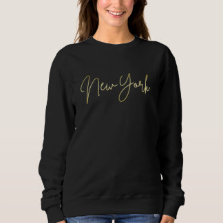 NYC _ New york city minimalist usa script state Sweatshirt
