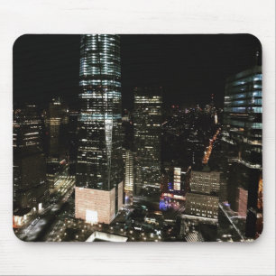 NYC New York City Night Skyline Architecture Light Mouse Pad