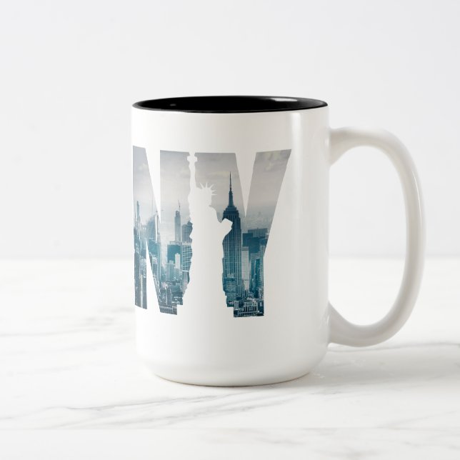 NYC, New York City Two-Tone Coffee Mug (Right)