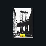 Nyc New York City Yellow Taxi Brooklyn Bridge Canvas Print<br><div class="desc">Nyc New York City Yellow Taxi Brooklyn Bridge Pop Art Canvas Art Print.</div>