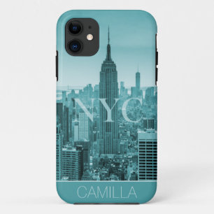 NYC New York Manhattan Empire State skyline custom iPhone 11 Case