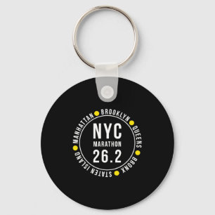 Nyc New York Souvenir Marathon Runner _1  Keychain