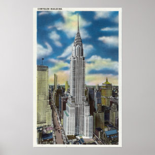NYC, New YorkExterior View of the Chrysler Poster