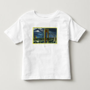 NYC, New YorkGeorge Washington Bridge at Night Toddler T-shirt