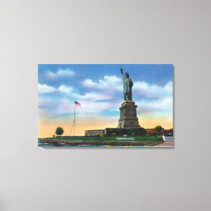 NYC, New YorkView of the Statue of Liberty Canvas Print