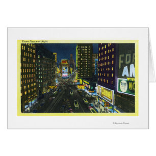 NYC, New YorkView of Times Square at Night # 1