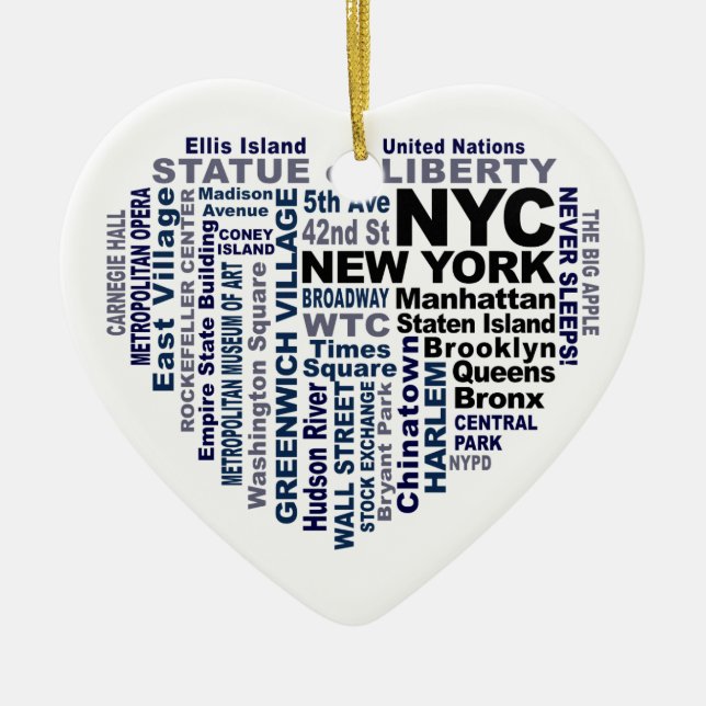 NYC ornament - customizable (Front)