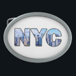NYC OVAL BELT BUCKLE<br><div class="desc">NYC</div>