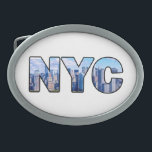 NYC OVAL BELT BUCKLE<br><div class="desc">NYC</div>