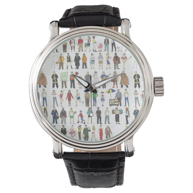 NYC People New York City Brooklyn Manhattan Watch (Front)