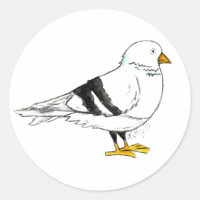 NYC Pigeons Pigeon New York Dirty Bird Stickers