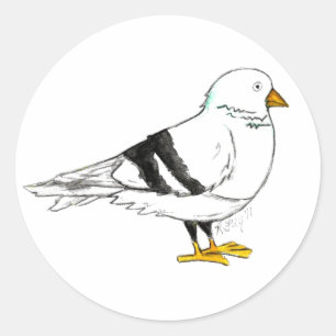 NYC Pigeons Pigeon New York Dirty Bird Stickers