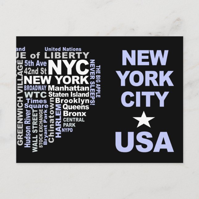 NYC postcard - customizable (Front)