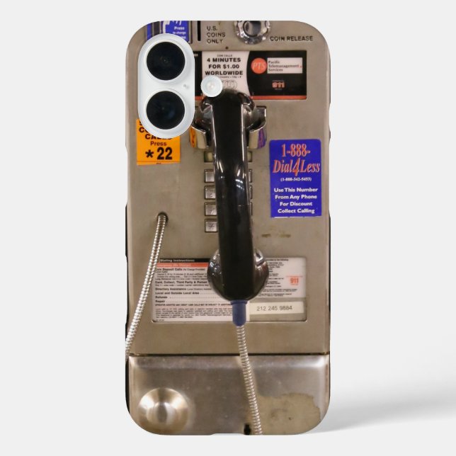 NYC Public Telephone Payphone Case-Mate iPhone Case (Back)