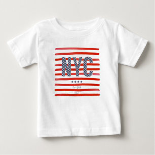 NYC   Red, White & Blue Design Baby T-Shirt