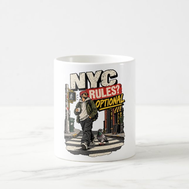 NYC Rules Optional Coffee Mug (Center)