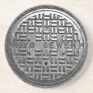 NYC Sewer Cover Coaster