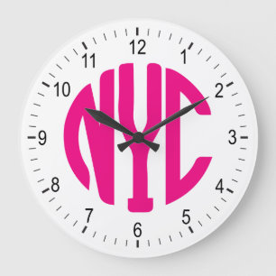 NYC sign Large Clock